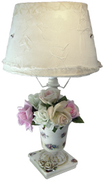 Shabby New Romantic Art - lamp by Cinquino